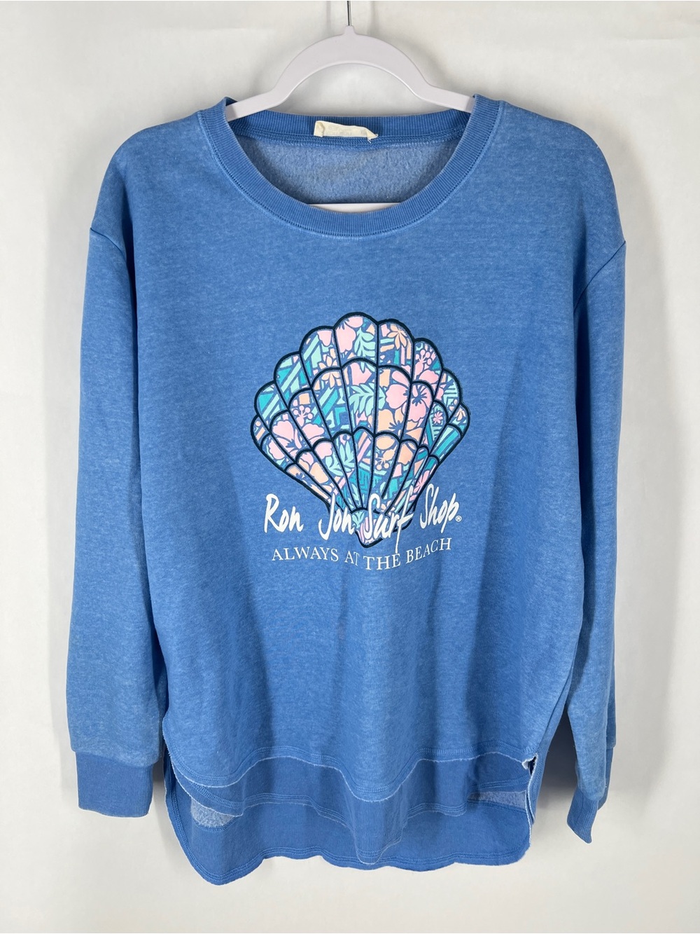 Ron Jon Surf Shop‎ Always at the Beach Seashell Graphic Sweatshirt Size L